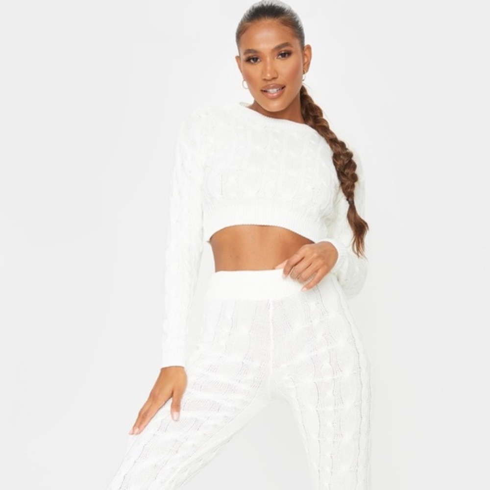 IMMODEL casual knit 2 piece outfit size Medium